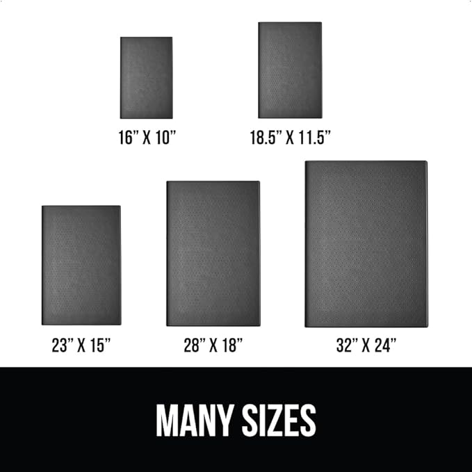 GORILLA GRIP 100% Waterproof Raised Edge BPA Free Silicone Pet Feeding Mat, Dog Cat Food Mats Contain Spills Protects Floors, Placemats for Cats and Dogs Water Bowl, Pets Accessories 16x10, Charcoal-Mewly Pet