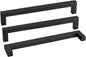 goldenwarm 200 Pack 10 Inch Black Cabinet Handles Matte Black Drawer Pulls Stainless Steel Cabinets Hardware Square Bar Modern for Kitchen Bathroom Cupboard
