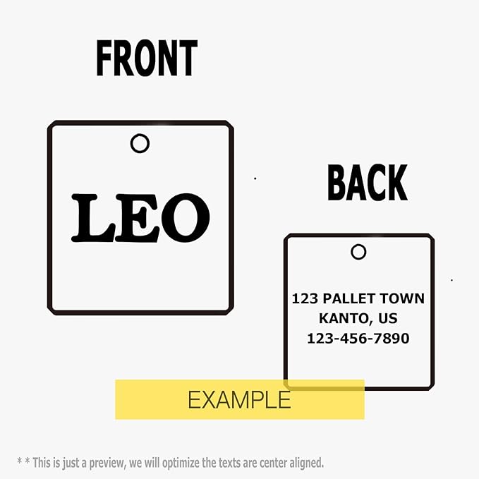 316 Surgical Grade Stainless Steel Personalized Dog & Cat ID Tags - Made with Three Thousand Love for Our Fur-Baby - Original Funny Shapes Heart, Engraved Name or Text for Pet Collar Accessories-Mewly Pet