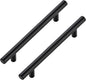 JOY DECOR 45 Pack Cabinet Handles, Black Cabinet Pulls, 5 in Hole Center Kitchen Hardware, Stainless Steel T Bar Handles for Dresser Drawers