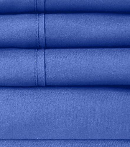 Twin XL Size Bed Sheets - 4 Piece 1500 Supreme Collection Fine Brushed Microfiber Deep Pocket Twin X-Large Sheet Set Bedding - 1 EXTRA PILLOW CASES, GREAT VALUE, Twin XL, Royal Blue