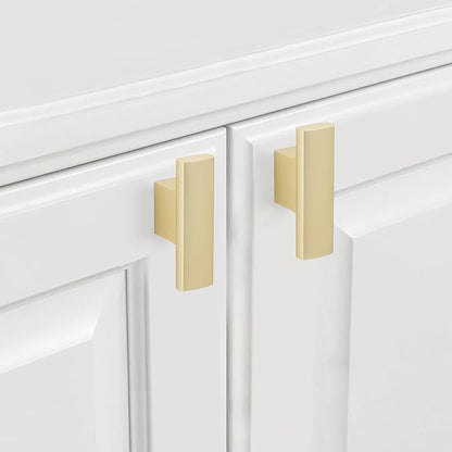 15 Pack Kitchen Cabinet Knobs Brushed Gold Cabinet Knobs Drawer Knobs Solid Kitchen Hardware