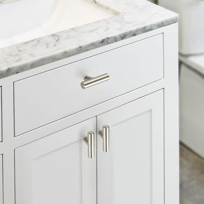 JOY DECOR 30 Pack Cabinet Knobs, Brushed Nickel Cabinet Handles, 2in Kitchen Cabient Knobs, Single Hole Drawer Knobs for Dresser Drawers