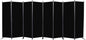 Room Divider, 8 Panel Folding Privacy Screens with Wider Support Feet, 6 Ft Portable Room Partition for Room Separator, 176" W X 71" H, Black