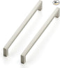 Ravinte 30 Pack Solid 6-1/4 Inch Center to Center Slim Square Bar Drawer Handles - Brushed Nickel Drawer Pulls - Kitchen Cabinet Hardware