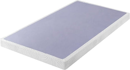ZINUS Edgar 4 Inch Wood Box Spring, Mattress Foundation, Sturdy Wood Structure, Low Profile, Easy Assembly, Twin