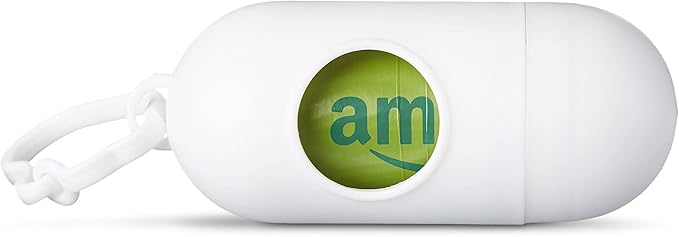 Amazon Basics Dog Poop Bags with Dispenser, 540 Count, Enhanced for Guaranteed Leakproof, Cucumber Scented, Includes Leash Clip-Mewly Pet