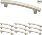 Franklin Brass (10-Pack) – Brushed Nickel Cabinet Handles, 4 Inch Hole Center, Pulls for Drawers, Kitchen Cabinet Door, Dressers | Pierce