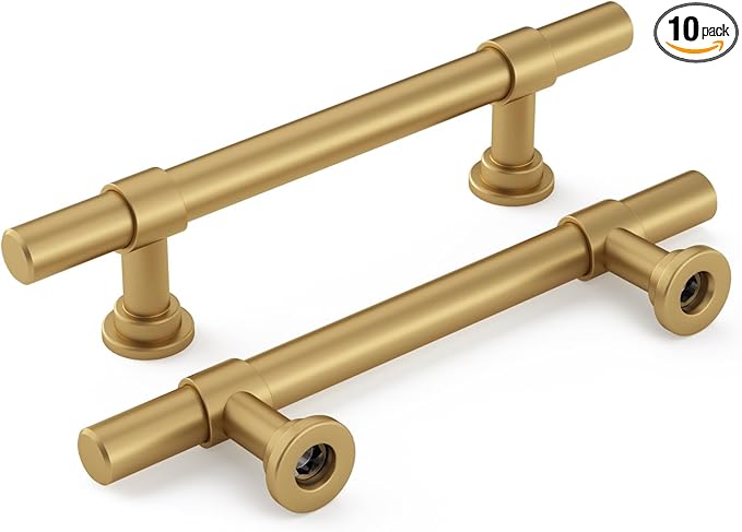 goldenwarm 10 Pack Black Cabinet Pulls 6-1/4 Inch Black Cabinet Handles Dresser Drawer Handles Kitchen Dawer Pulls and Knobs Modern Kitchen Hardware