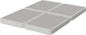 Nutan Inch Sturdy Box Spring for Mattress Support-Durable and Fully Assembled, Natural Wood Queen(Fold), White, 4" Foundation