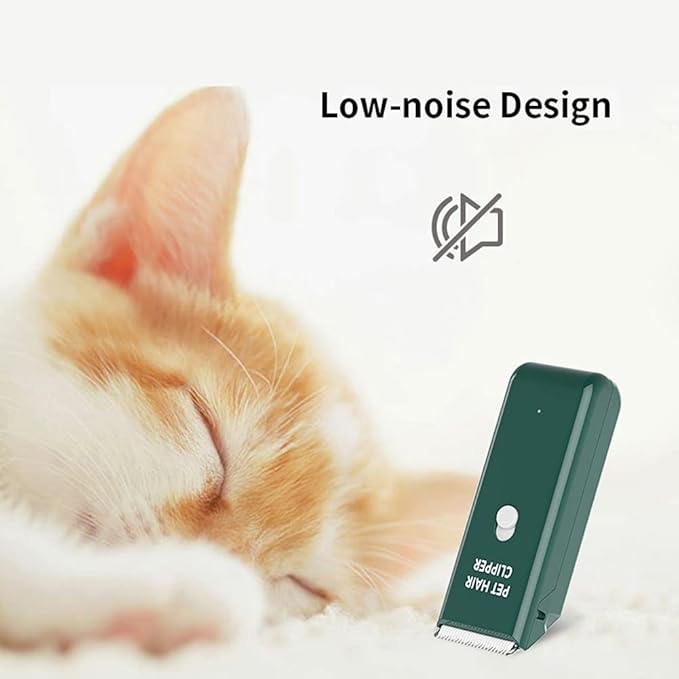 Dog Clippers,Quiet Washable USB Rechargeable Cordless Dog Grooming Kit,Electric Pets Hair Trimmers Shaver Shears for Dogs and Cats Green-Mewly Pet