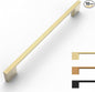 10 Pack Brushed Gold Cabinet Pulls 7.5 Inch Handles for Kitchen Cabinets, Brass Dresser Pulls, Hardware