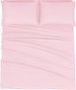 Mejoroom California King Size Sheet Set - Soft Microfiber Bed Sheets,Deep Pocket Fitted Sheet, Breathable, Wrinkle & Fade Resistant - 4 Piece (California King, Blush Pink)