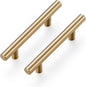 Ravinte 55 Pack 5 Inch Cabinet Pulls Champagne Bronze Stainless Steel Kitchen Drawer Pulls Cabinet Handles 5 InchLength, 3 Inch Hole Center