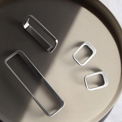 Goo-Ki Brushed Nickel Cabinet Pulls with 2.5'' Hole Center(64mm),Modern Zinc Alloy Drawer Pulls for Drawer,Wardrobe,Cupboard,6 Pack