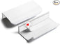 5 Pack 3 inch self Adhesive Cabinet pulls Adhesive Cabinet Handles Drawer Edge pulls Bright White Stick on Handles for Cabinet Finger pulls for cabinets Concealed Seam Flat Drawer Handles
