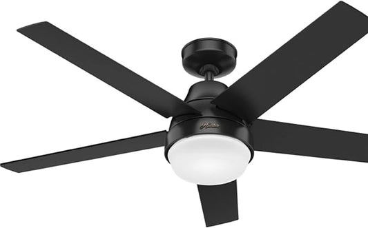 Hunter 51314 Aerodyne Ceiling Fan 52 inches Matte Black