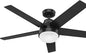 Hunter 51314 Aerodyne Ceiling Fan 52 inches Matte Black