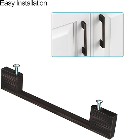 10 Pack Oil Rubbed Bronze Cabinet Pulls 10 Inch Cabinet Handles Kitchen Cabinet Hardware Kitchen Handles for Cabinets Bronze Dresser Pulls Drawer Handle