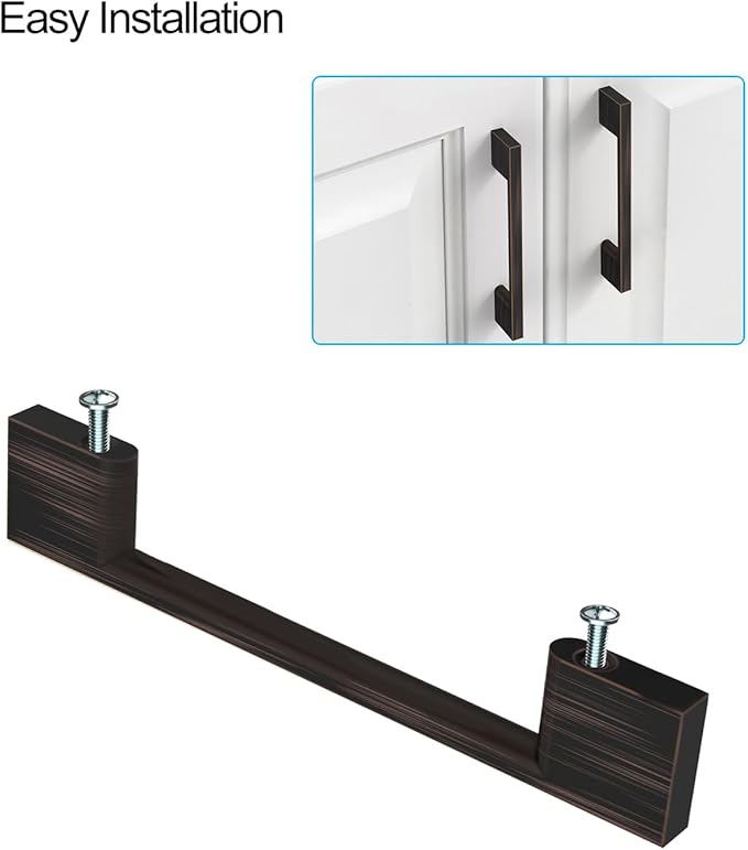 10 Pack Oil Rubbed Bronze Cabinet Pulls 5 Inch Cabinet Handles Kitchen Cabinet Hardware Kitchen Handles for Cabinets Bronze Dresser Pulls Drawer Handle