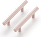 Ravinte 1 Pack | 5 Inch Cabinet Pulls Pink Stainless Steel Kitchen Drawer Pulls Cabinet Handles 5 InchLength, 3 Inch Hole Center