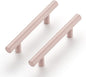 Ravinte 55 Pack | 5 Inch Cabinet Pulls Pink Stainless Steel Kitchen Drawer Pulls Cabinet Handles 5 InchLength, 3 Inch Hole Center