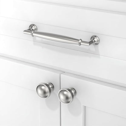 10 Pack Brushed Satin Nickel Cabinet Pulls 5 Inch(128mm) Kitchen Cabinet Handles Solid Zinc Alloy Cabinet Hardware Drawer Pulls