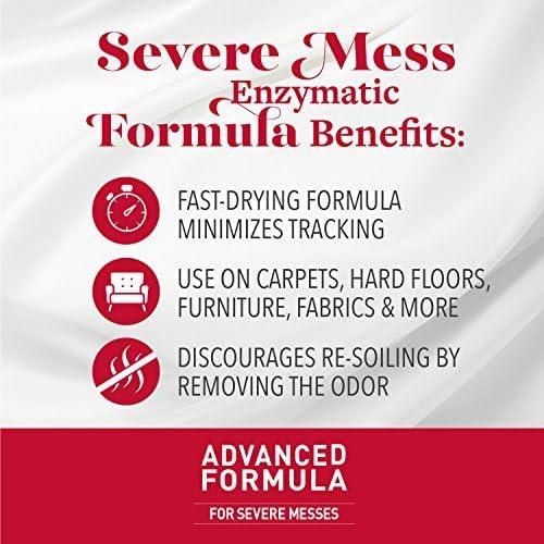 Nature's Miracle Advanced Cat Stain and Odor Eliminator Spray, Severe Mess Enzymatic Formula, Sunny Lemon Scent, 1 Gal-Mewly Pet