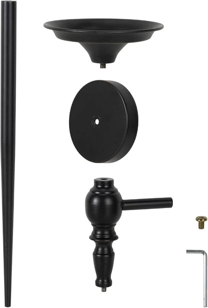Wall Sconce Candle Holder Set of 2, Large Black Scepter Design Metal Wall Candle Holder, Home Wall Decoration for Living Room, Bathroom, Dining Room