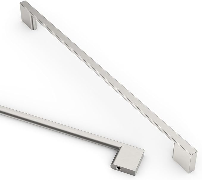Asidrama 10 Pack 8.8 Inch(224mm) Brushed Satin Nickel Kitchen Cabinet Handles, Cabinet Pulls Kitchen Cabinet Hardware for Cupboard Drawer Pulls