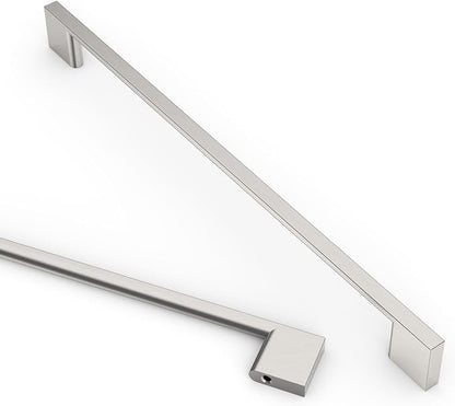 Asidrama 10 Pack 8.8 Inch(224mm) Brushed Satin Nickel Kitchen Cabinet Handles, Cabinet Pulls Kitchen Cabinet Hardware for Cupboard Drawer Pulls
