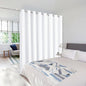 NICETOWN Closet Door Heavy Curtain, Room Dividers Shade Screens Partitions, Extra Large Grommet Top Space Partition Curtain, Screen Dividers for Rooms (1 Pack, 15ft Wide x 9ft Long, White)