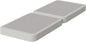Nutan Inch Sturdy Box Spring for Mattress Support-Durable and Fully Assembled, Natural Wood Twin, White, 4" Foundation