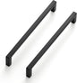 Ravinte 15 Pack Matte Black Cabinet Pulls, 6-1/4 Inch (160mm) Hole Center Slim Kitchen Handles, Square Drawer Pulls for Cabinets & Cupboards, Hardware