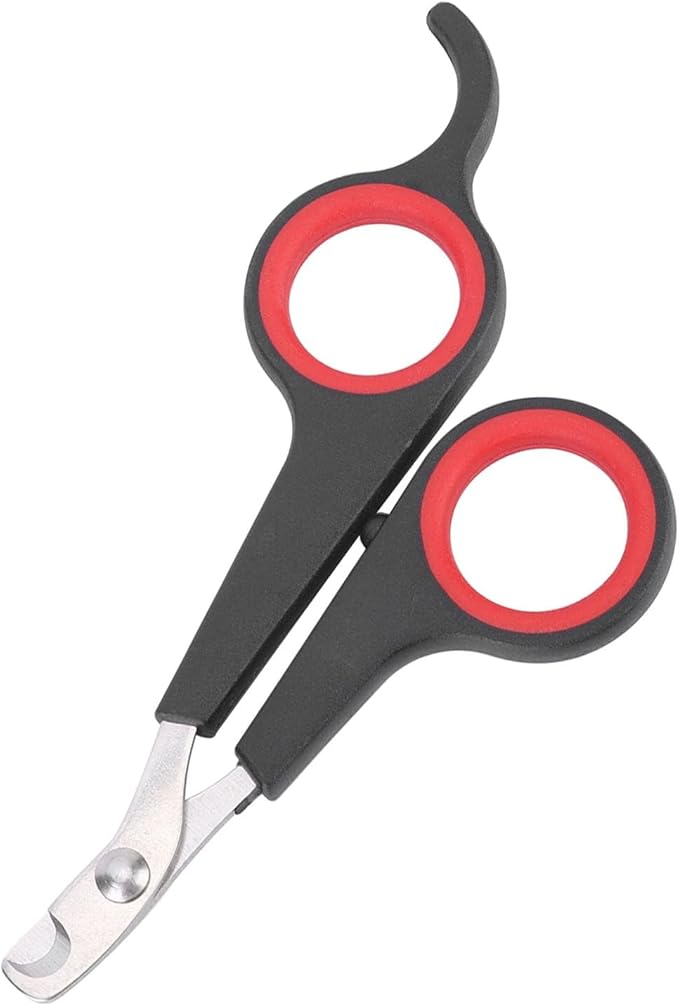 Cat Nail Trimmer, Pet Nail Clippers, Stainless Steel Bird Nail Clippers, Comfortable Cat Nail Cutter, Small Animal Nail Clippers 4.6x2.4In for Bird, Rabbit, Dog, Parrot-Mewly Pet