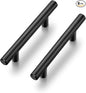 Ravinte 6 Pack | 5 Inch Cabinet Pulls Matte Black Stainless Steel Kitchen Drawer Pulls Cabinet Handles 5InchLength, 3Inch Hole Center