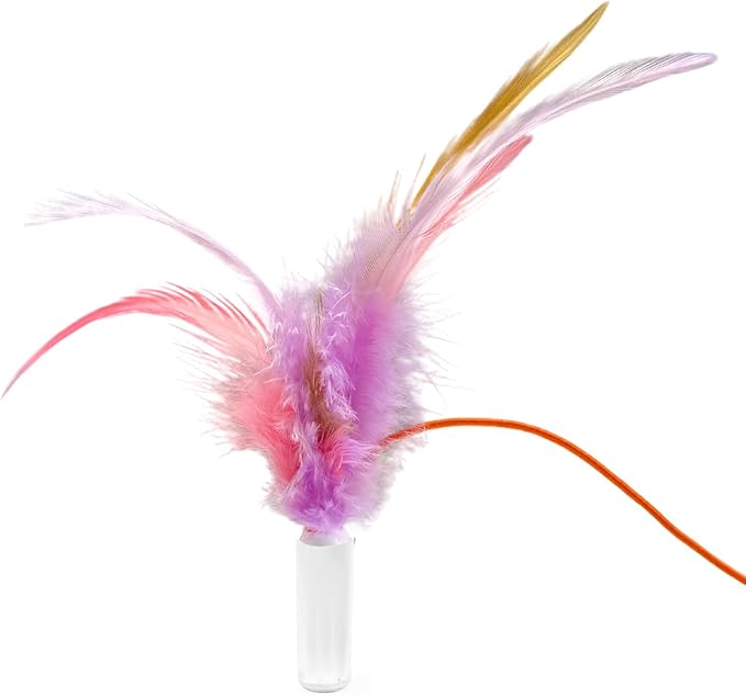 VIWIK Hide and Seek Cat Toy Replacement Feather Wands, 2 pcs Accessoriesis-Mewly Pet