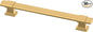 Franklin Brass Adjusta-Pull Chamfered Edge 5 Count Adjustable Drawer Pulls/Cabinet Handles 1-3/8" to 6-5/16" Hole Center Modern Gold Hardware Kitchen Door, Dressers P49107-117-B (Pack of 10)