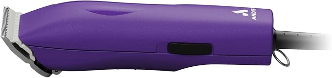 Andis 24820 EasyClip Professional-Animal 7-Piece Detachable Ceramic Blade Clipper Kit, Frustration Free Packaging, Corded Electric, Purple-Mewly Pet