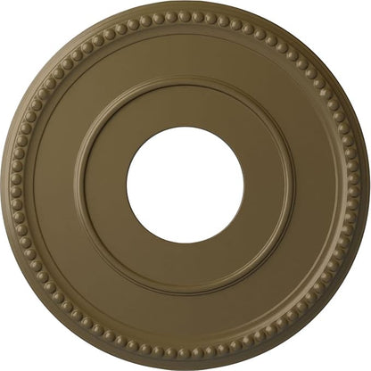 Ekena Millwork CM12BRMMF 12 1/2"OD X 3 7/8"ID X 3/4"P Bradford Ceiling Medallion Fits Canopies Up to 6 5/8", Mississippi Mud