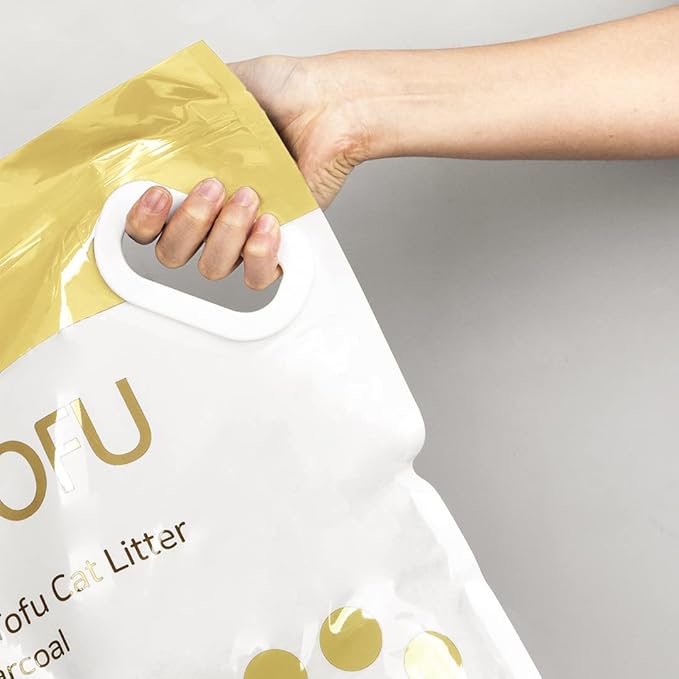 I AM TOFU - Tofu Cat Litter, Natural, Flushable, Dust Free, Extra Clumping Pellet Litter (10 LBS, Original)-Mewly Pet