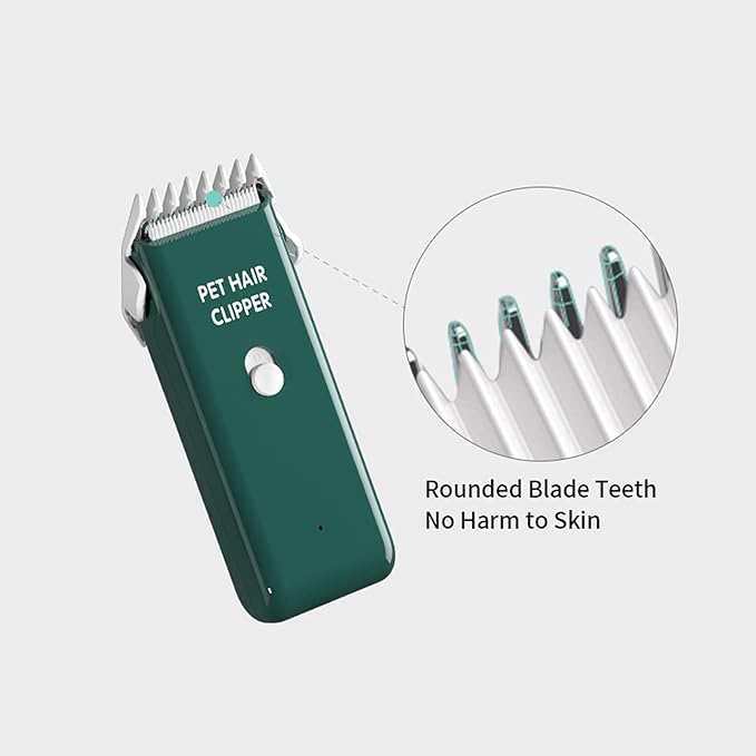 Dog Cat Home Hair Waterproof Clipper Portable Electric USB Rechargeable Pet Grooming Tools Low Noise Shaver Cordless Trimmer for Small and Large Pets-Mewly Pet