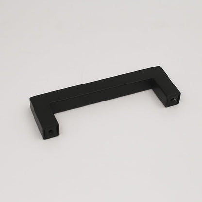 Matte Black Cabinet Pulls Kitchen Drawer Door Flat Square Bar Goldenwarm Pull, 3 3/4 Inch in Hole Center 35 Pack, LSJ12BK96, Modern Black Hardware for Cabinets
