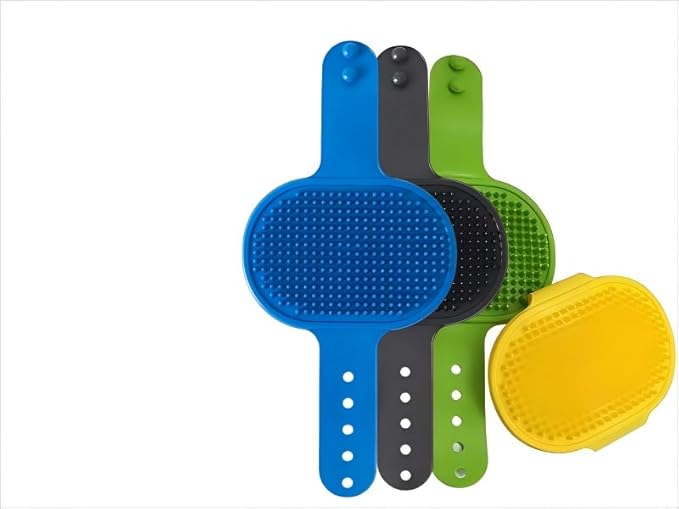 4PCS Cat Self-Groomer, Indoor Cat Brush, Adjustable Silicone Self-Cleaning Massage Tool for Dogs and Cats Scrubbing, Bathing, Massage, Hair Cleaning-Mewly Pet