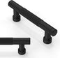 10 Pack Matte Black Knurled Cabinet Pulls 3 Inch(76mm) Kitchen Cabinet Handles Solid Zinc Alloy Cabinet Hardware Drawer Pulls