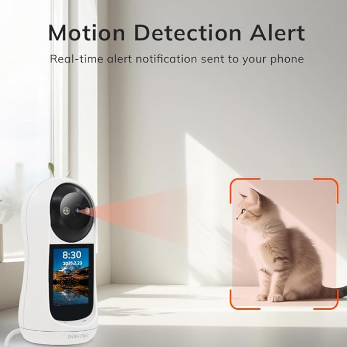 Pet Camera with 2-Way Audio, 5MP Lens, Motion Tracking, 360° Vision, Human Detection-Mewly Pet
