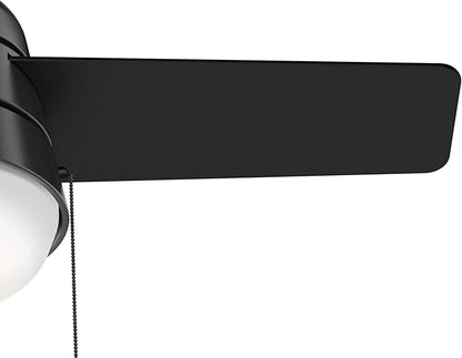 Hunter Fan Company 59302 Hunter 36" Aker Ceiling Fan with Light, Matte Black Finish, Hunter Fan