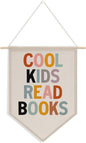 Library Decor Book Themed Party Decorations Reading room Decor Canvas Hanging Pennant Flag Banner Wall Sign Decor Gift for Reading Corner Bedroom Playroom Game Room Front Door