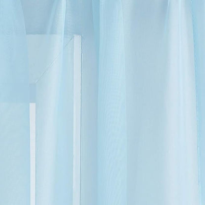 Warm Home Designs Extra Long Baby Blue Sheer Window Scarf. Valance Scarves are 54 X 216 Inches. Great As Wedding Arch Draping Fabric, Bed Canopy Or for Decorative Project. AM Baby Blue 216"
