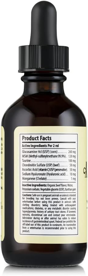Sophie's Apawthecary Cat Hip and Joint Glucosamine Liquid Supplement 2 oz for Pain Relief and Improved Joint Flexibility-Mewly Pet